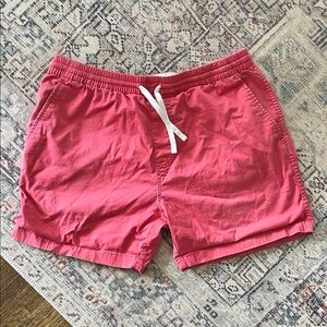 J. Crew Men's Coral-Pink Athletic Drawstring Shorts
